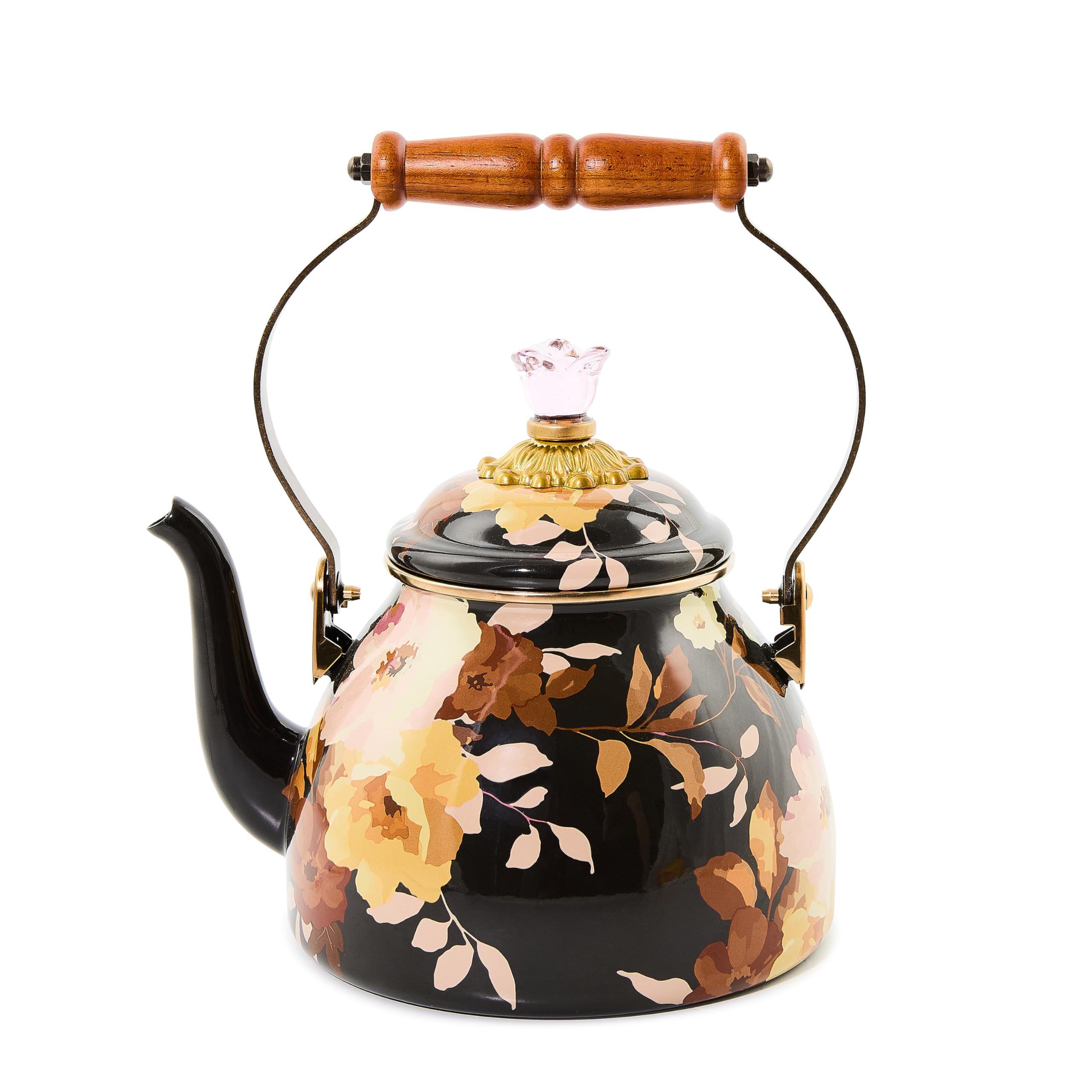 Amazon.com: MACKENZIE-CHILDS Enamel Tea Kettle, Cute Tea Kettle